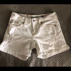 Miss Me distressed denim shorts